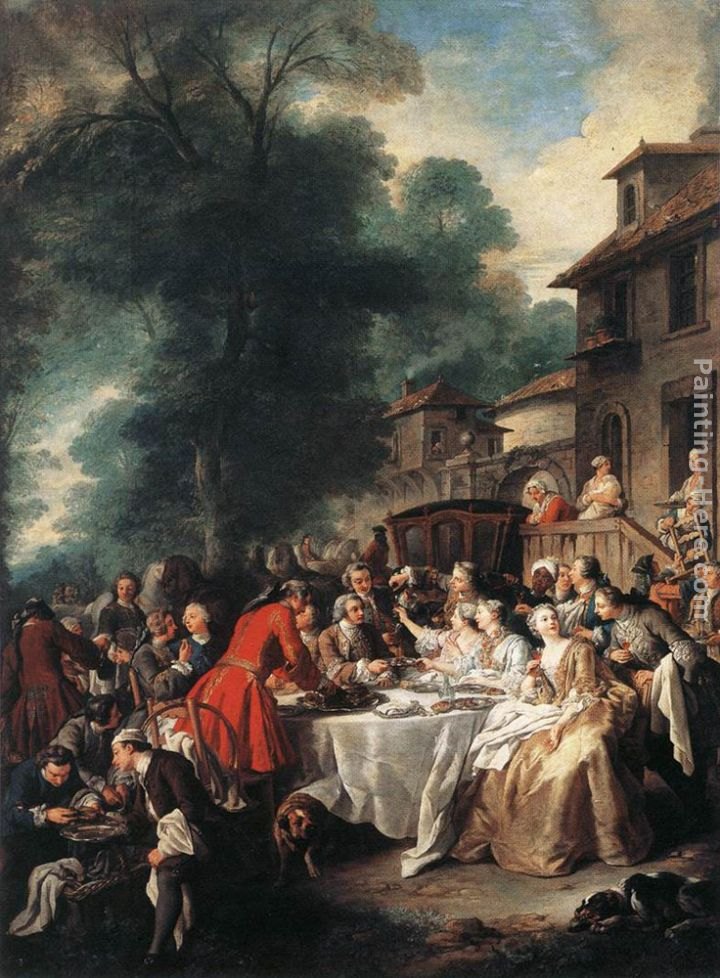 Jean Francois de Troy A Hunting Meal